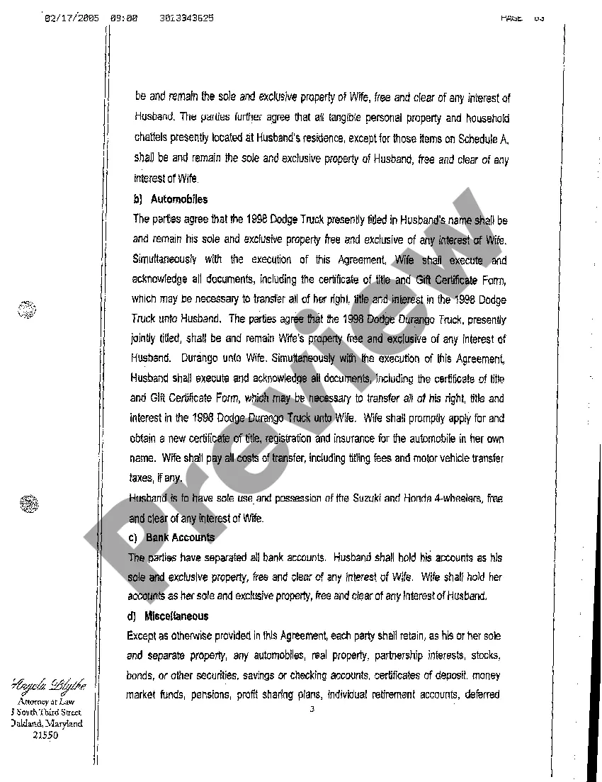 Get A06 Property Settlement Agreement Preview A06 Property Settlement Agreement