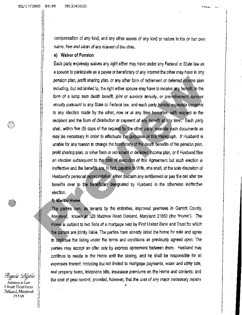 Get A06 Property Settlement Agreement Preview A06 Property Settlement Agreement