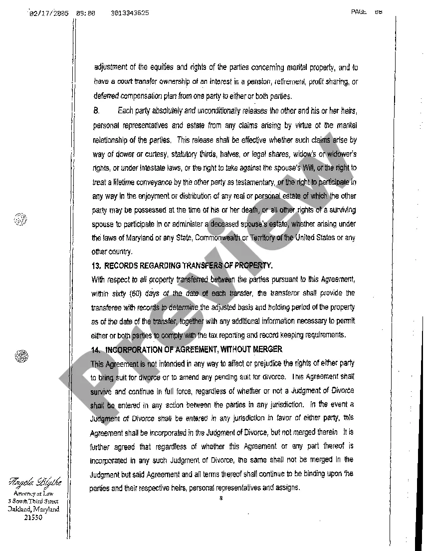 Get A06 Property Settlement Agreement Preview A06 Property Settlement Agreement