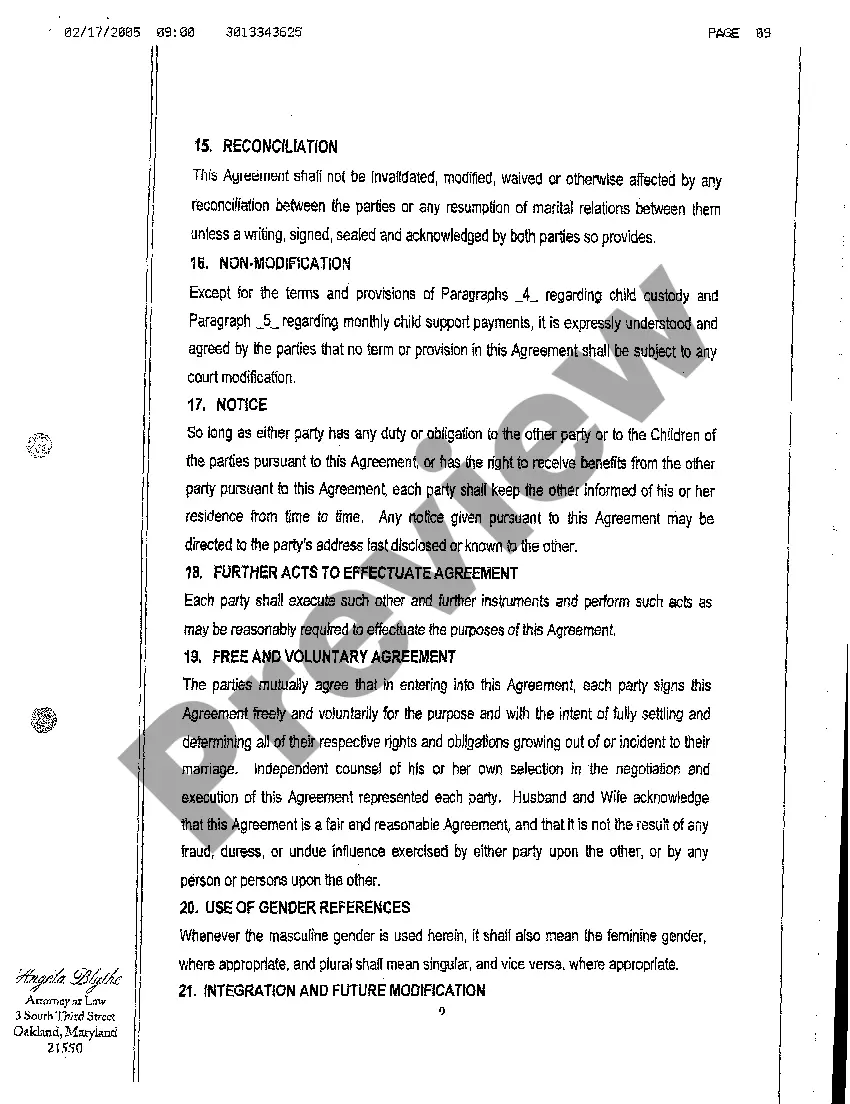 Get A06 Property Settlement Agreement Preview A06 Property Settlement Agreement