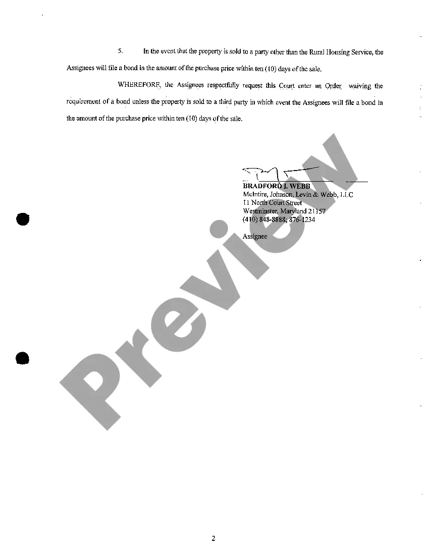 Preview A11 Motion to Waive Bond