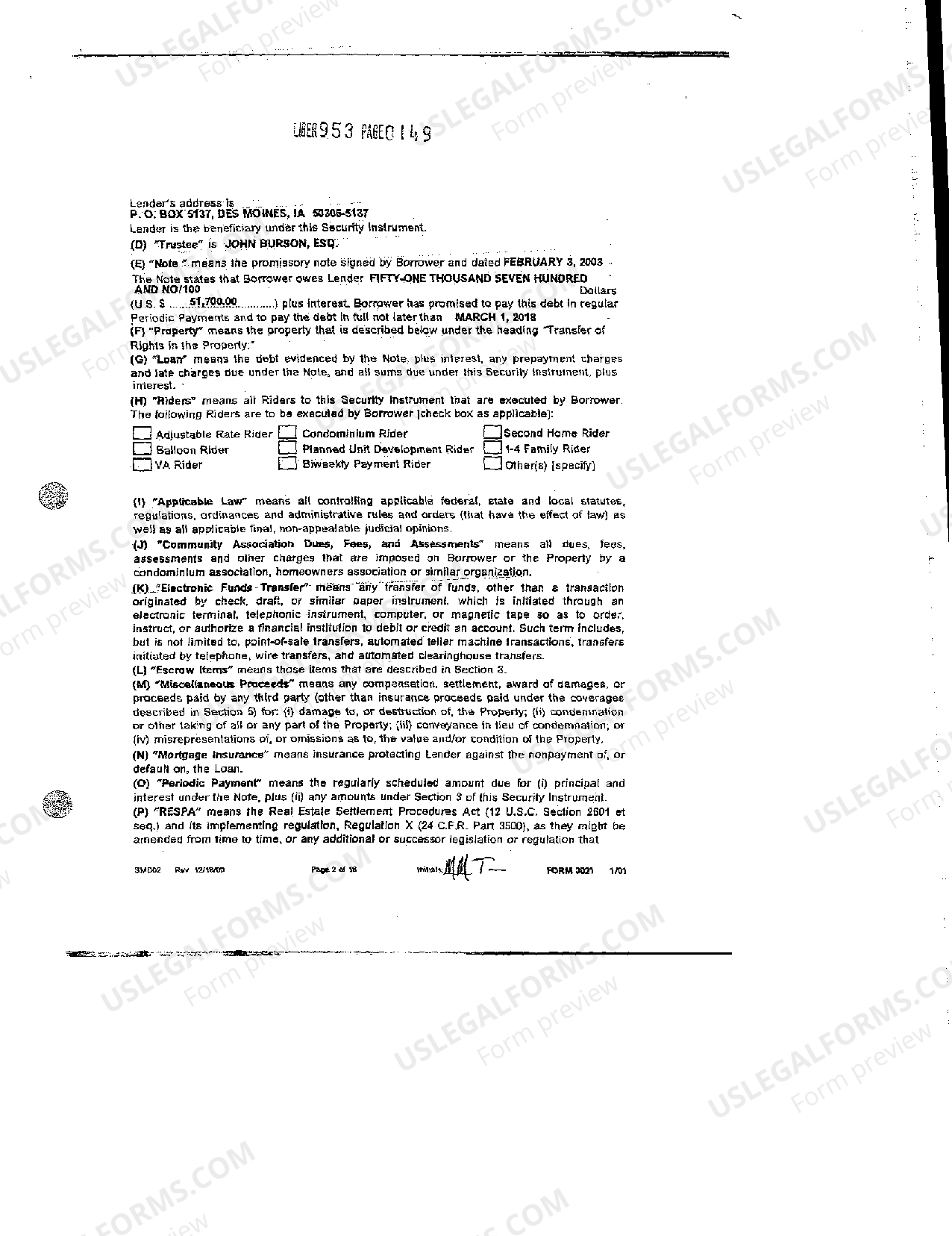 Montgomery Maryland Exhibit C Deed of Trust US Legal Forms