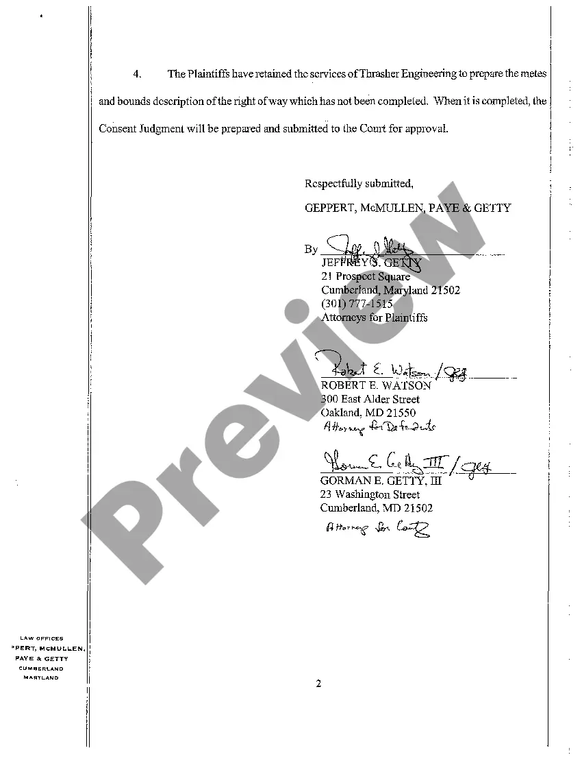Preview A32 Line Indicating Settlement and Terms Thereof