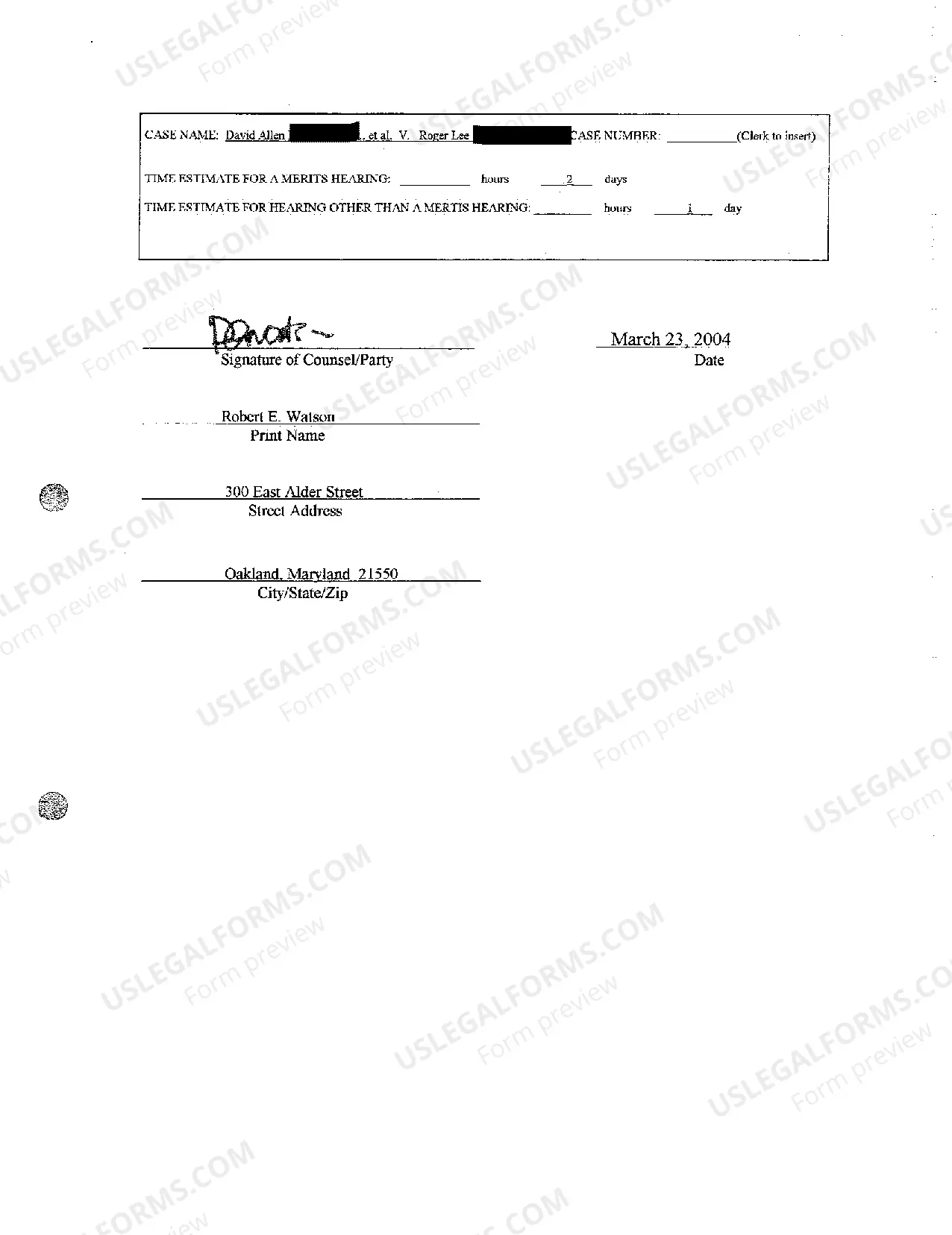 Preview A02 Civil Non-Domestic Case Information Report