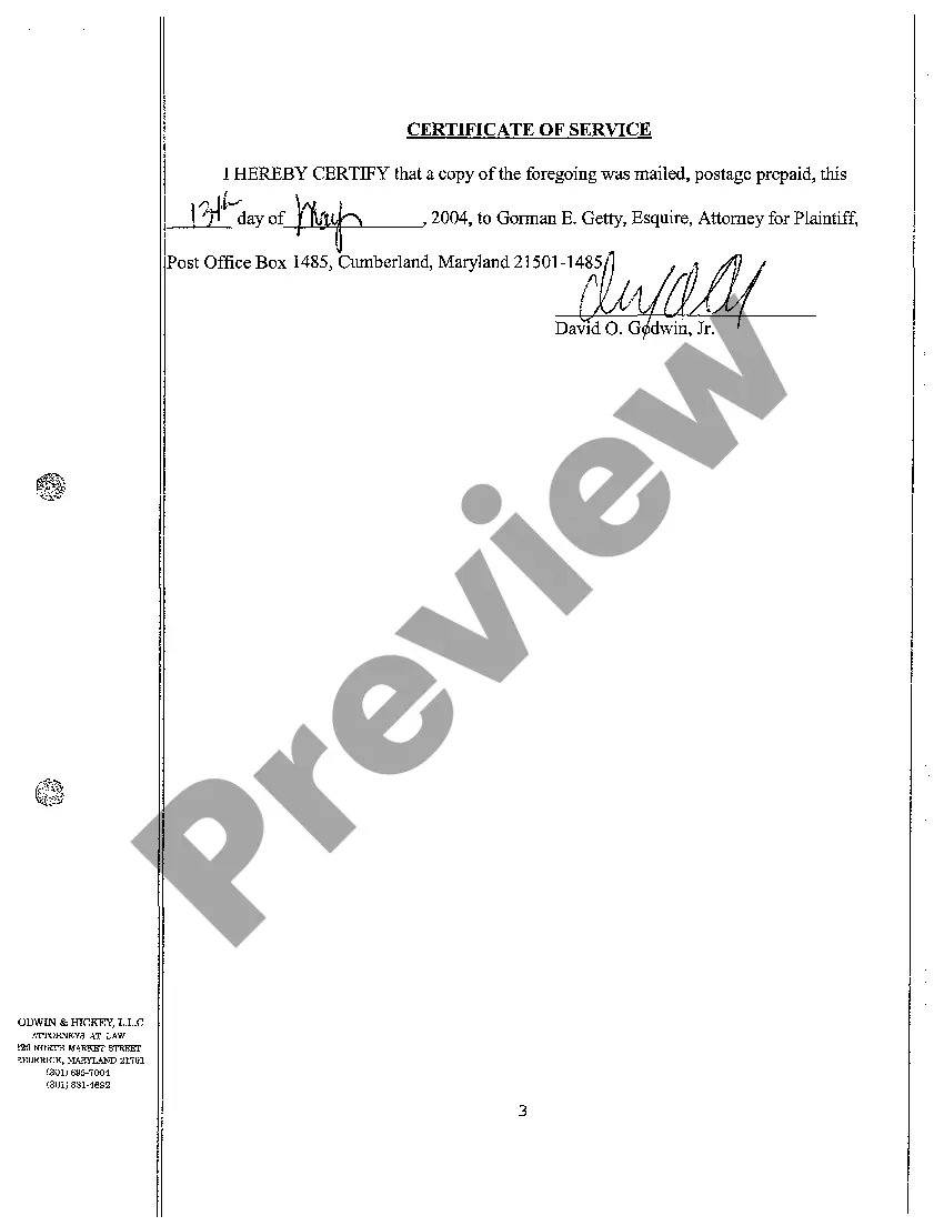 Preview A02 Answer to Complaint