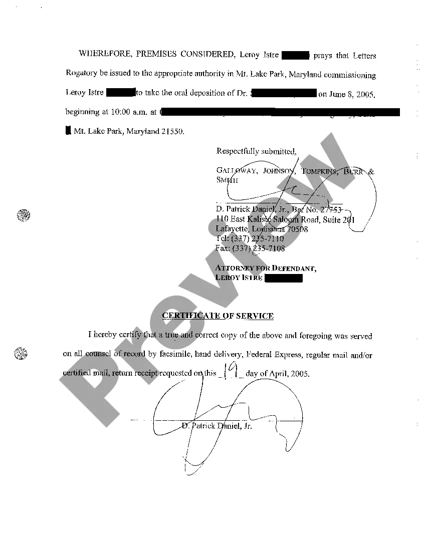 Get A02 Petition for Letters Rogatory Preview A02 Petition for Letters Rogatory