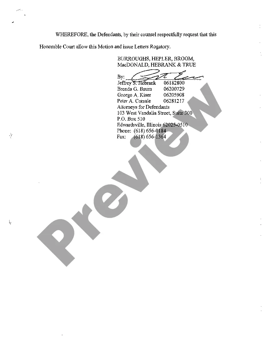 Get A02 Motion for Issuance of Letters Rogatory Preview A02 Motion for Issuance of Letters Rogatory