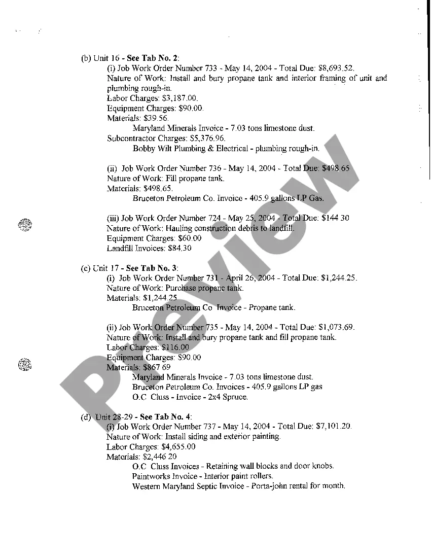 Preview A01 Petition to Establish and Enforce Mechanics' Lien