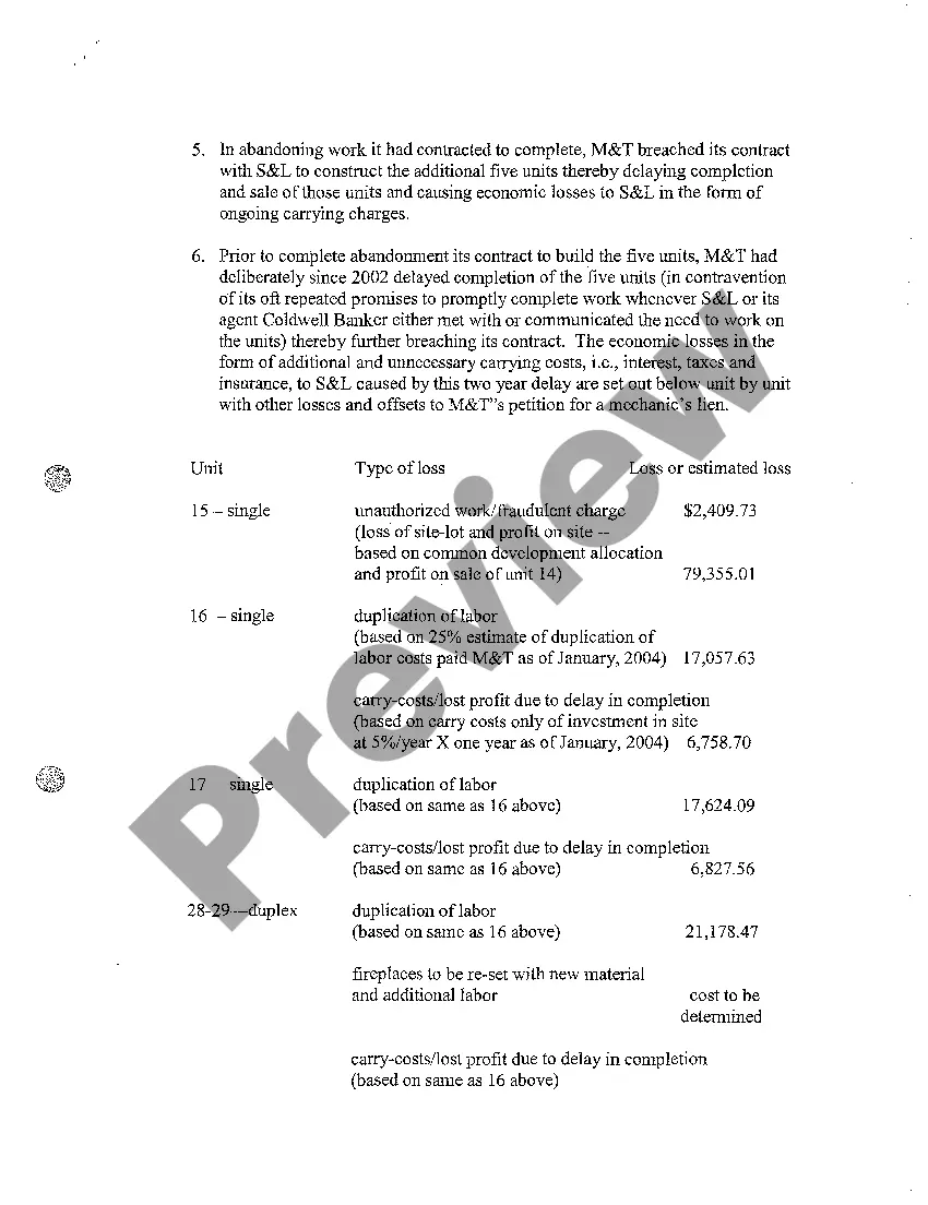 Preview A06 Affidavit of Defendant's President in Opposition to Mechanic's Lien