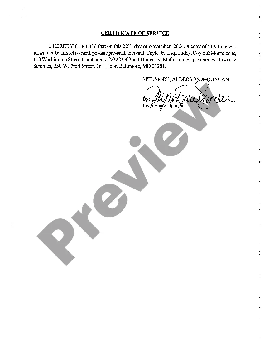 Preview A20 Line that Plaintiff was Unable to Secure Bond