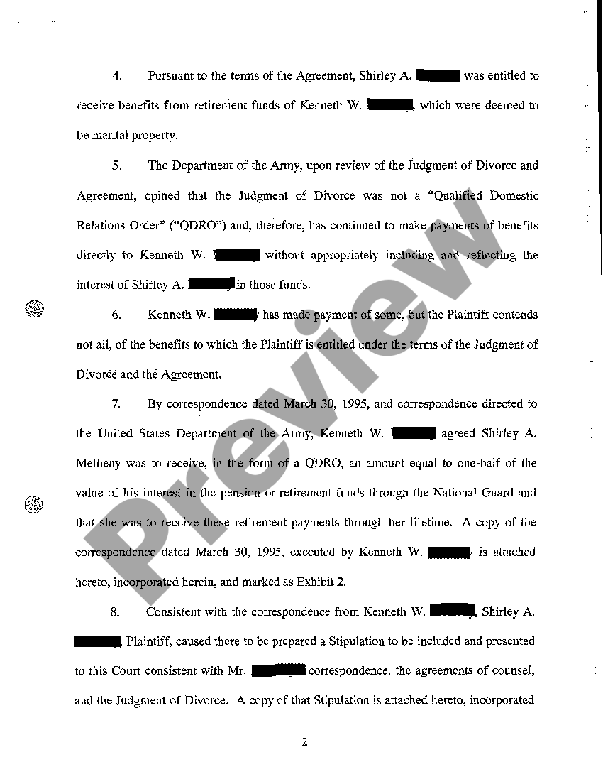 Maryland Complaint for Declaratory Relief for Enforcement of the