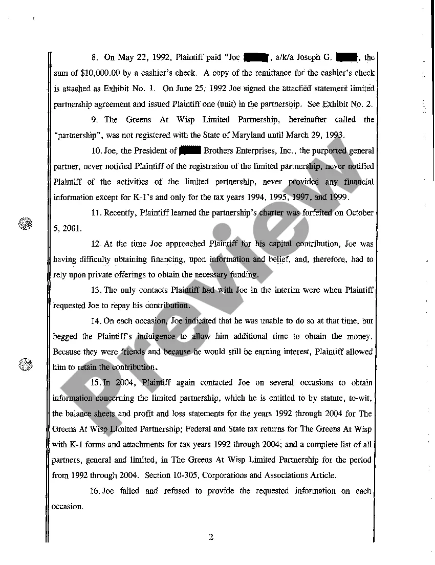Get A01 Complaint Fraud in the Inducement, Conspiracy, and Interference with Economic Relationship Preview A01 Complaint Fraud in the Inducement, Conspiracy, and Interference with Economic Relationship
