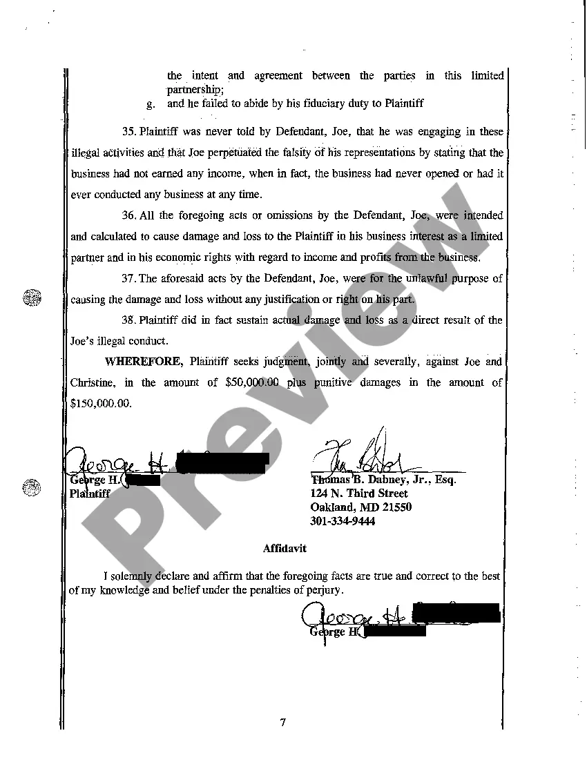 Get A01 Complaint Fraud in the Inducement, Conspiracy, and Interference with Economic Relationship Preview A01 Complaint Fraud in the Inducement, Conspiracy, and Interference with Economic Relationship
