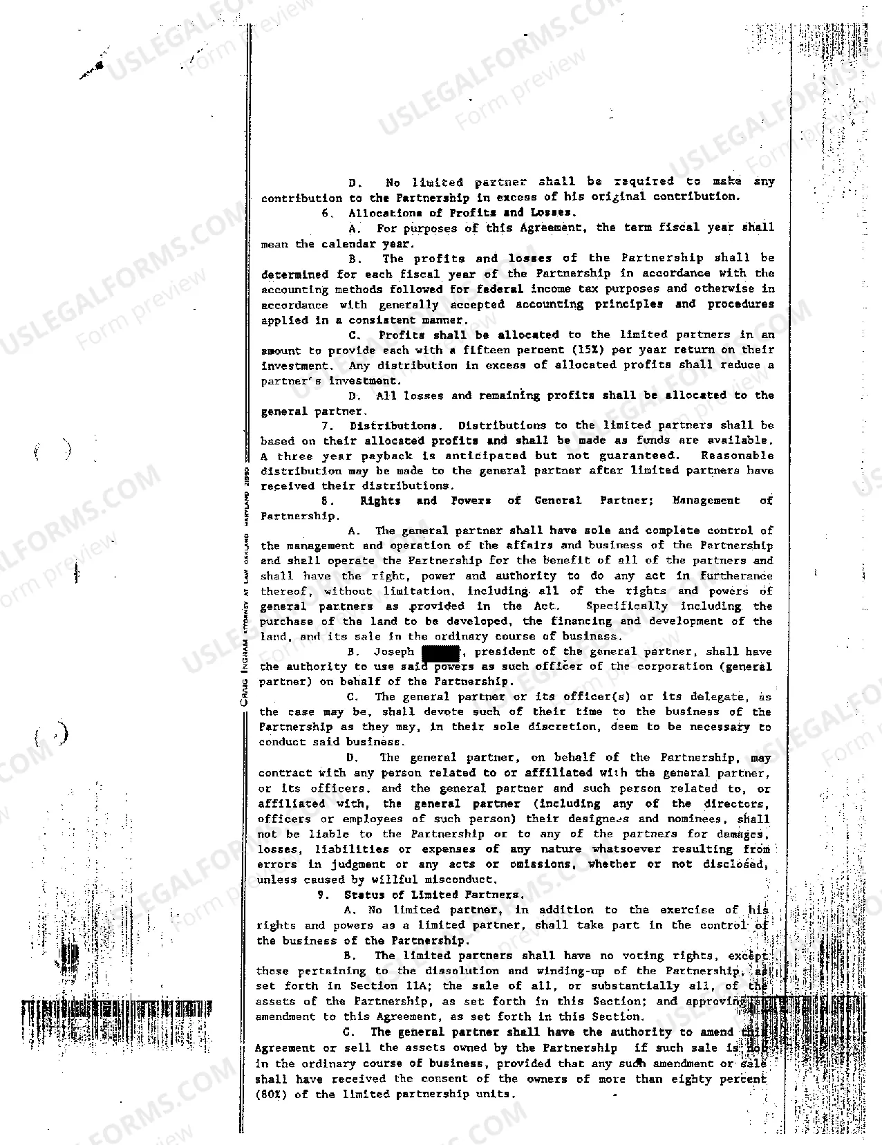 Preview A02 Exhibit 2 Partnership Agreement