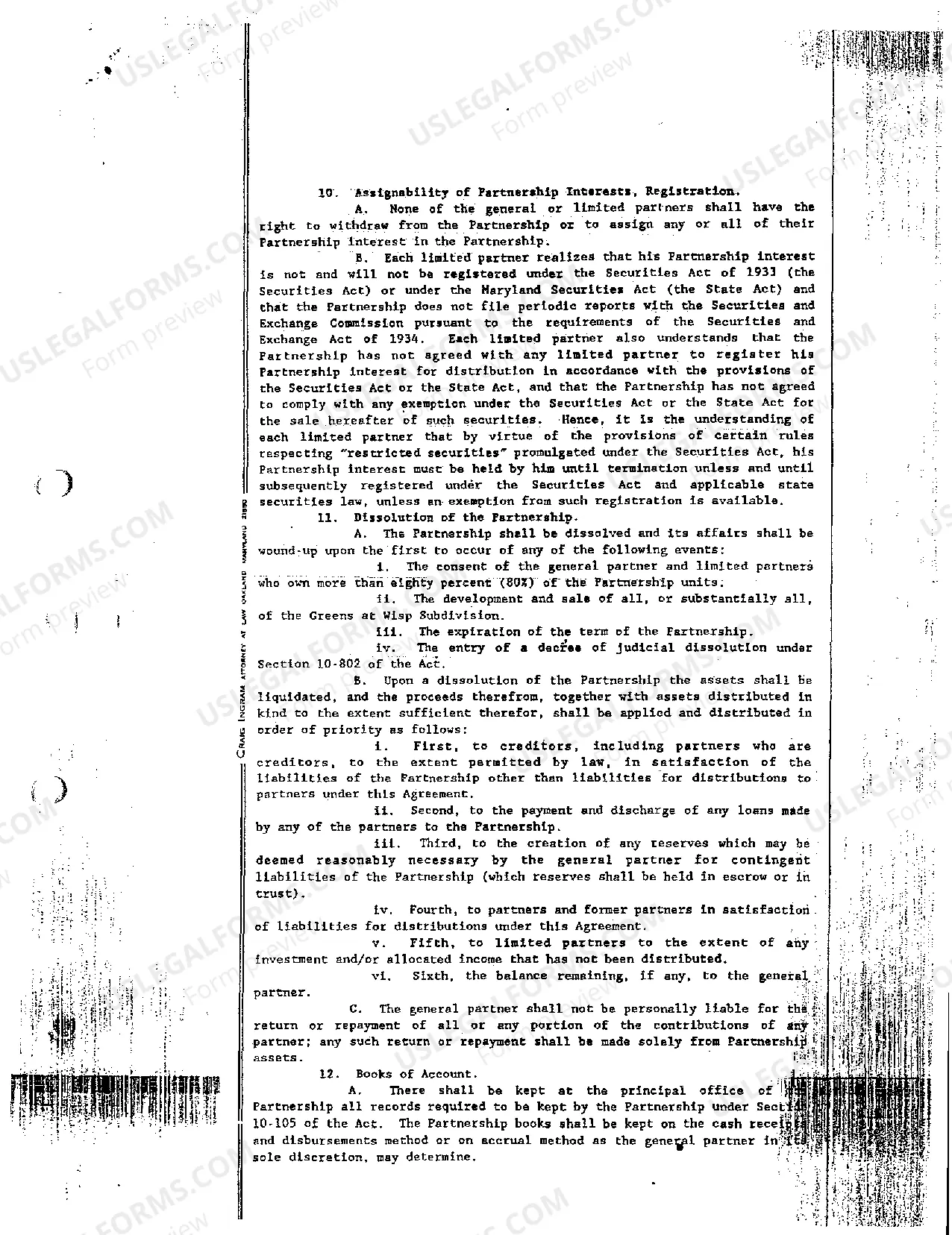 Preview A02 Exhibit 2 Partnership Agreement