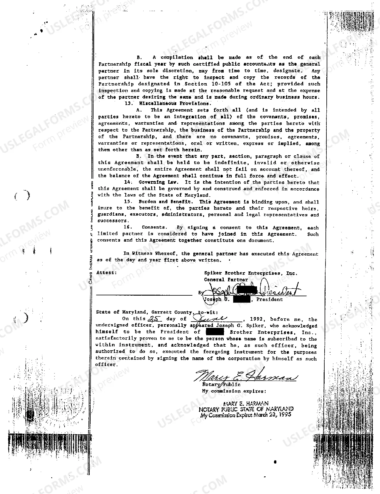 Preview A02 Exhibit 2 Partnership Agreement