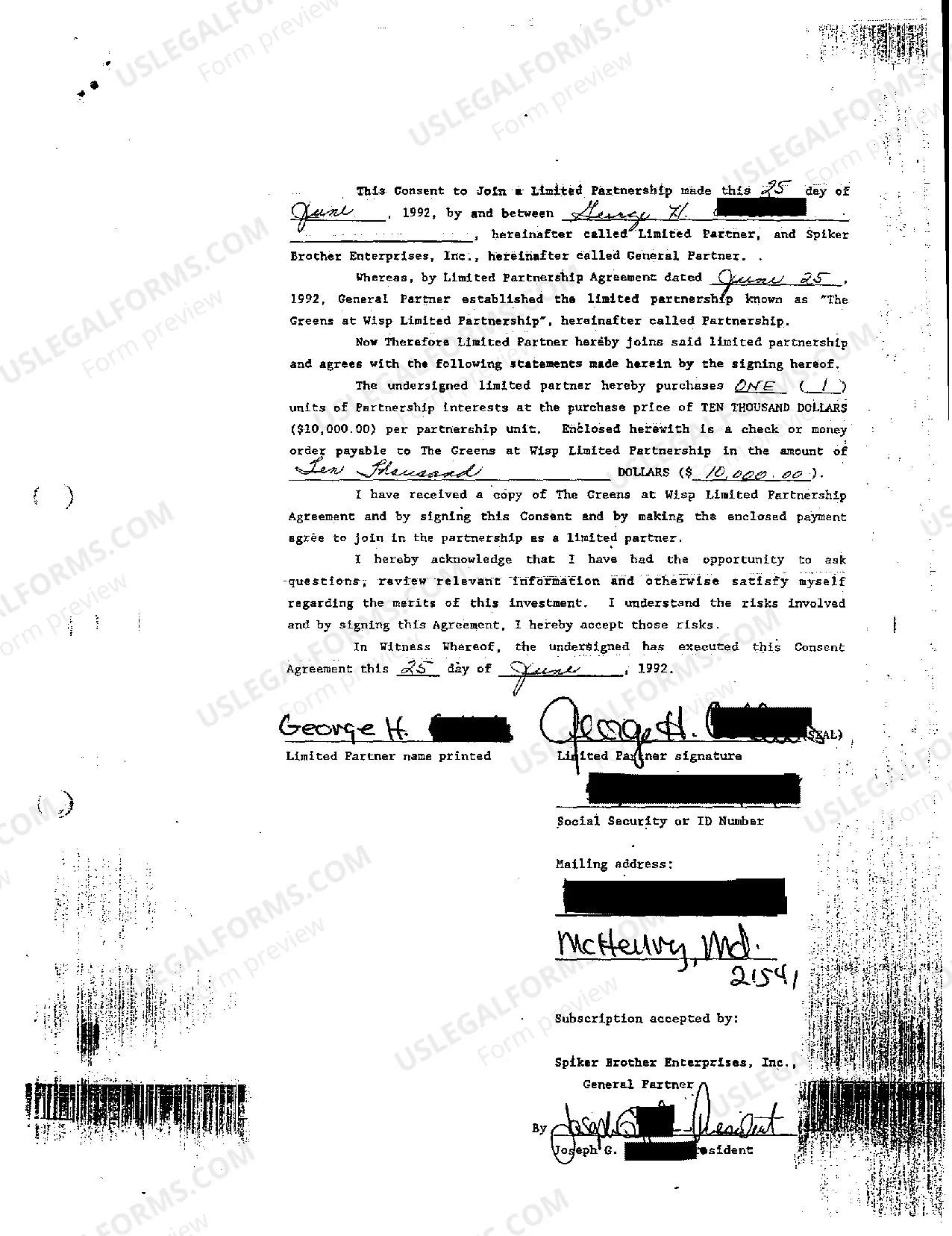 Preview A02 Exhibit 2 Partnership Agreement