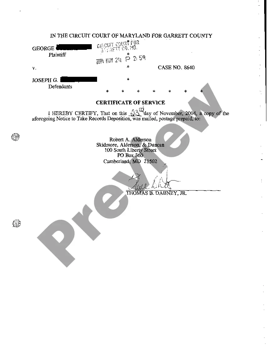 Preview A07 Subpoena Duces Tecum