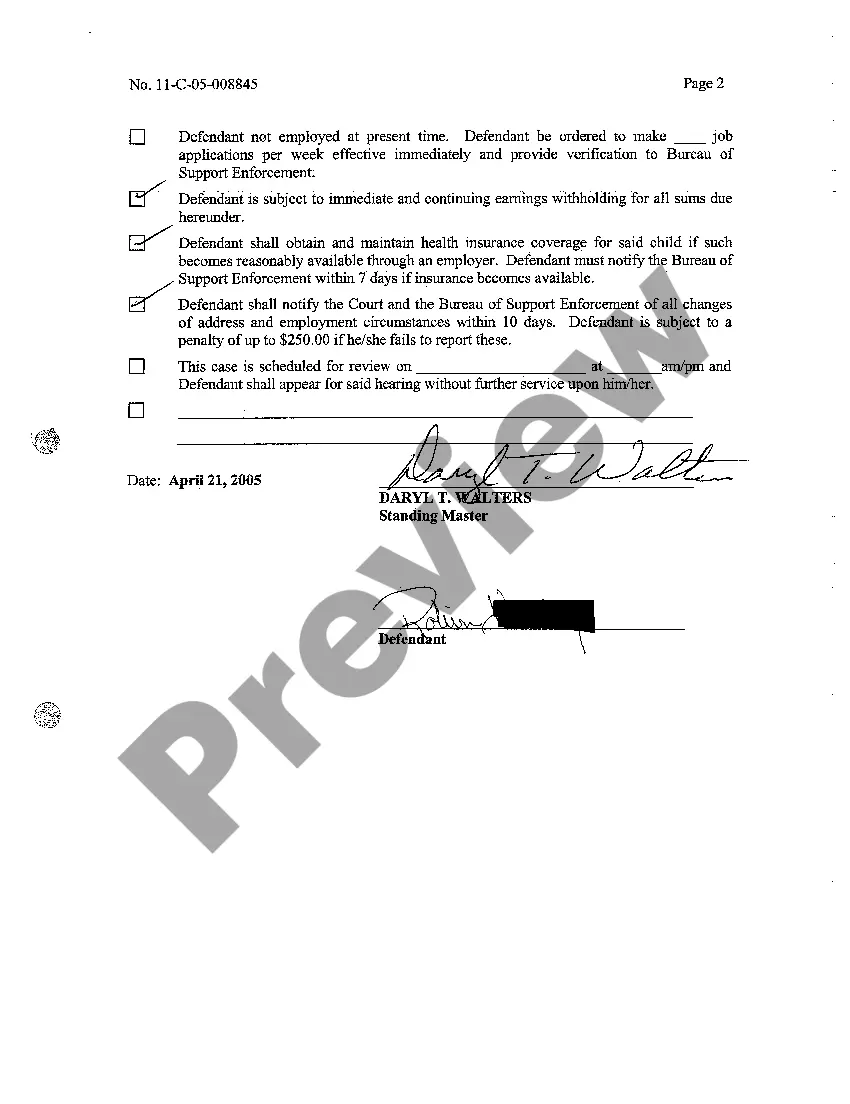 Preview A05 Report of the Master Recommending Support