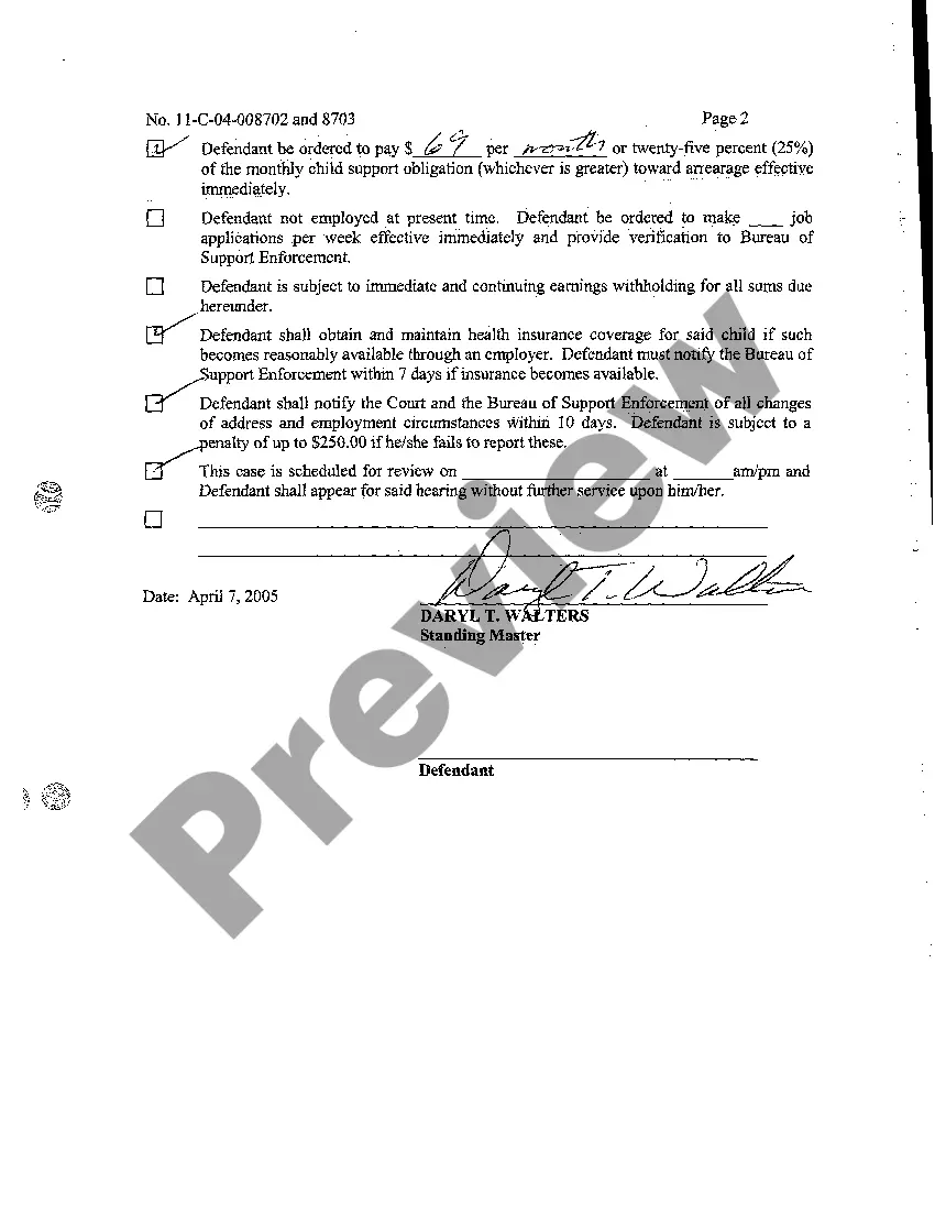 Preview A07 Second Report of the Master Recommending Support