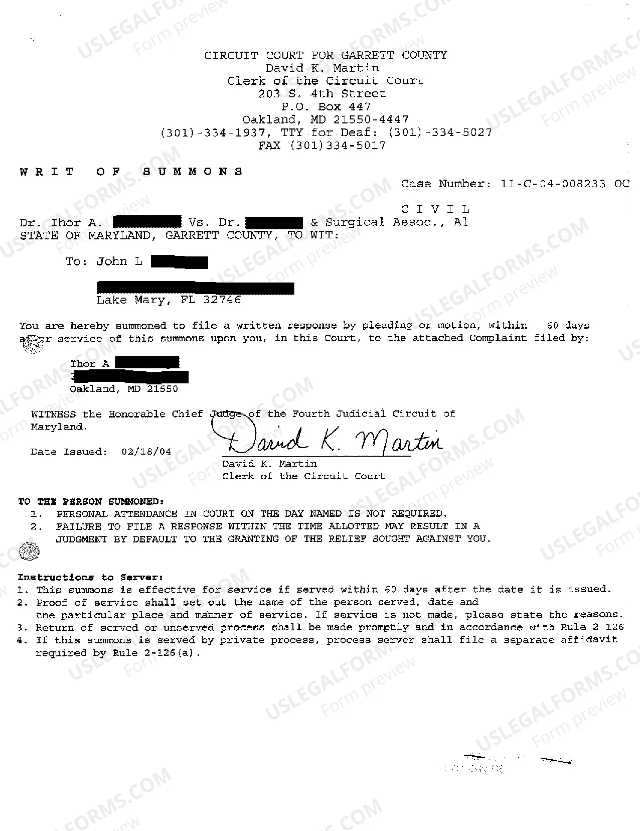 Preview A01 Complaint for Breach of Employment Agreement to Pay Employee Fees Generated