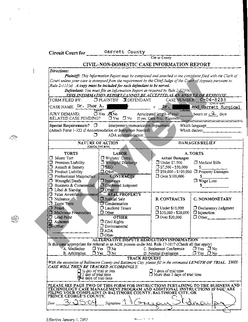 Preview A03 Answer to Complaint and Crossclaim