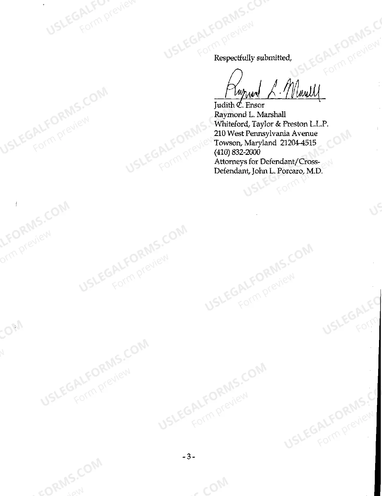 Preview A05 Answer to Crossclaim