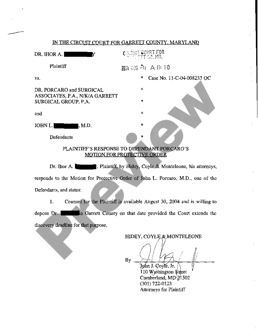 Get A11 Co-Defendant's Response to Motion for Protective Order and Motion to Modify the Scheduling Order Preview A11 Co-Defendant's Response to Motion for Protective Order and Motion to Modify the Scheduling Order