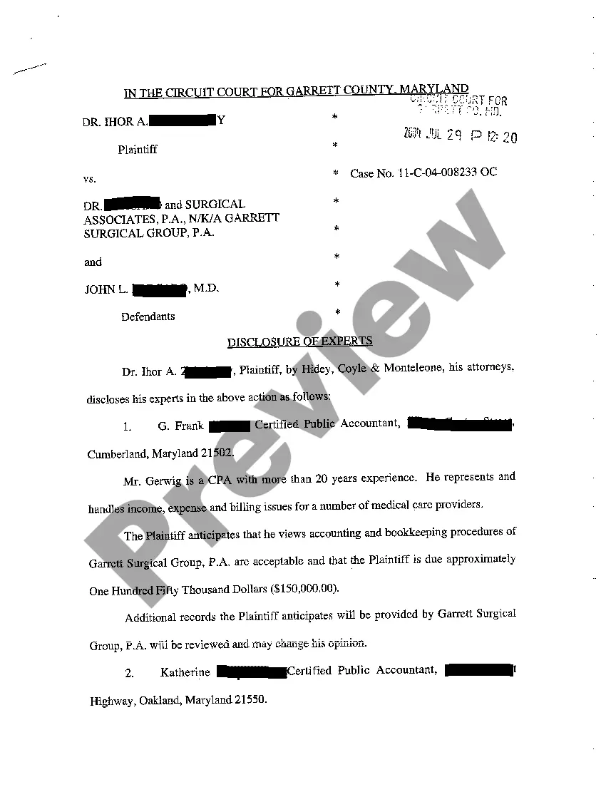 Preview A12 Discovery Filing Notice