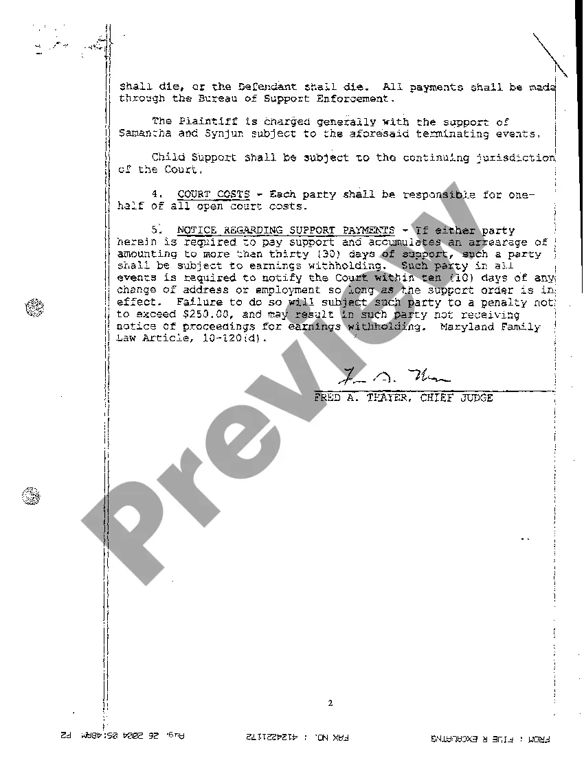 Preview A04 Judgment of Divorce