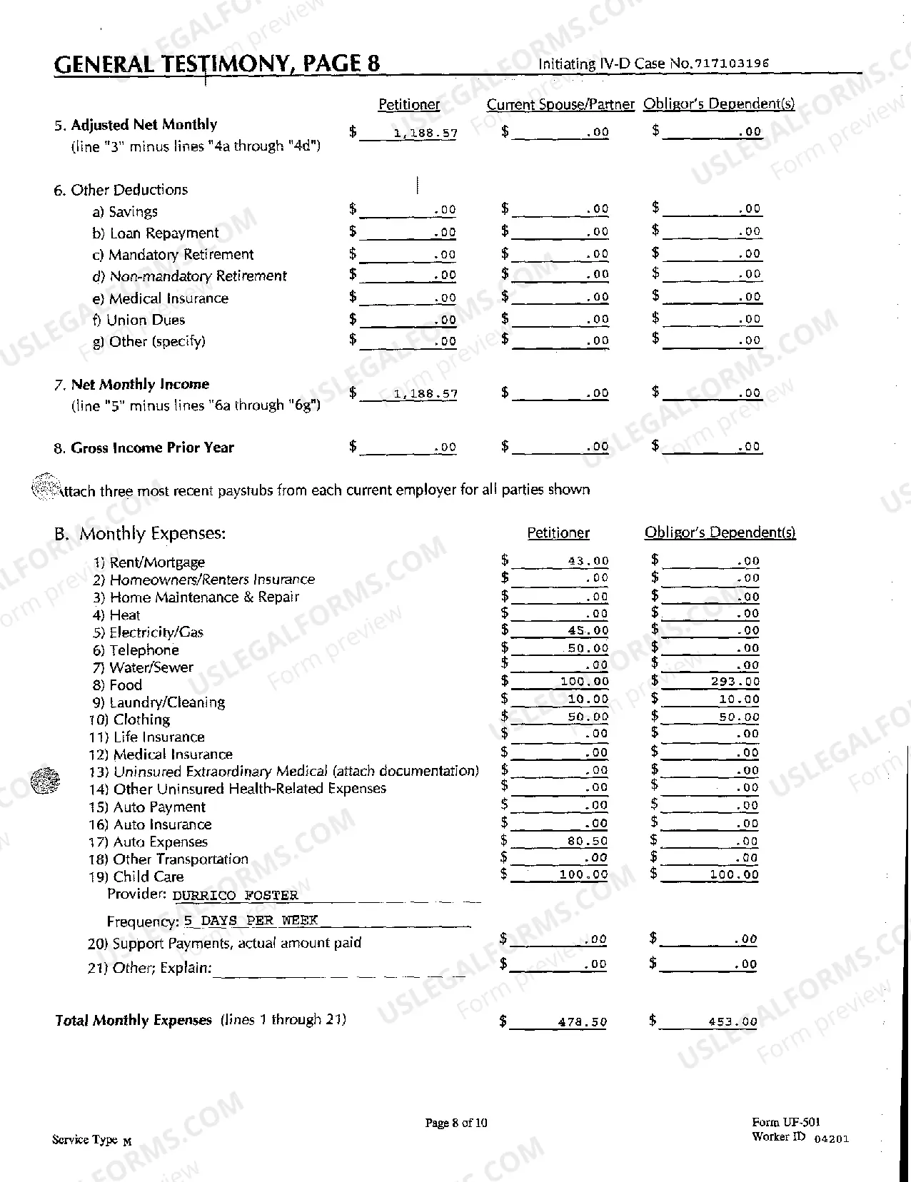 Preview A03 General Testimony of Petitioner
