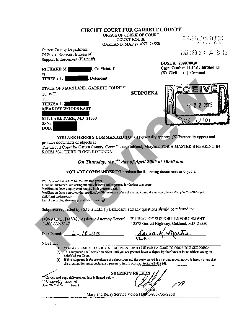 Get A05 Order to Show Cause Why Defendant Should Not be Found in Contempt Preview A05 Order to Show Cause Why Defendant Should Not be Found in Contempt
