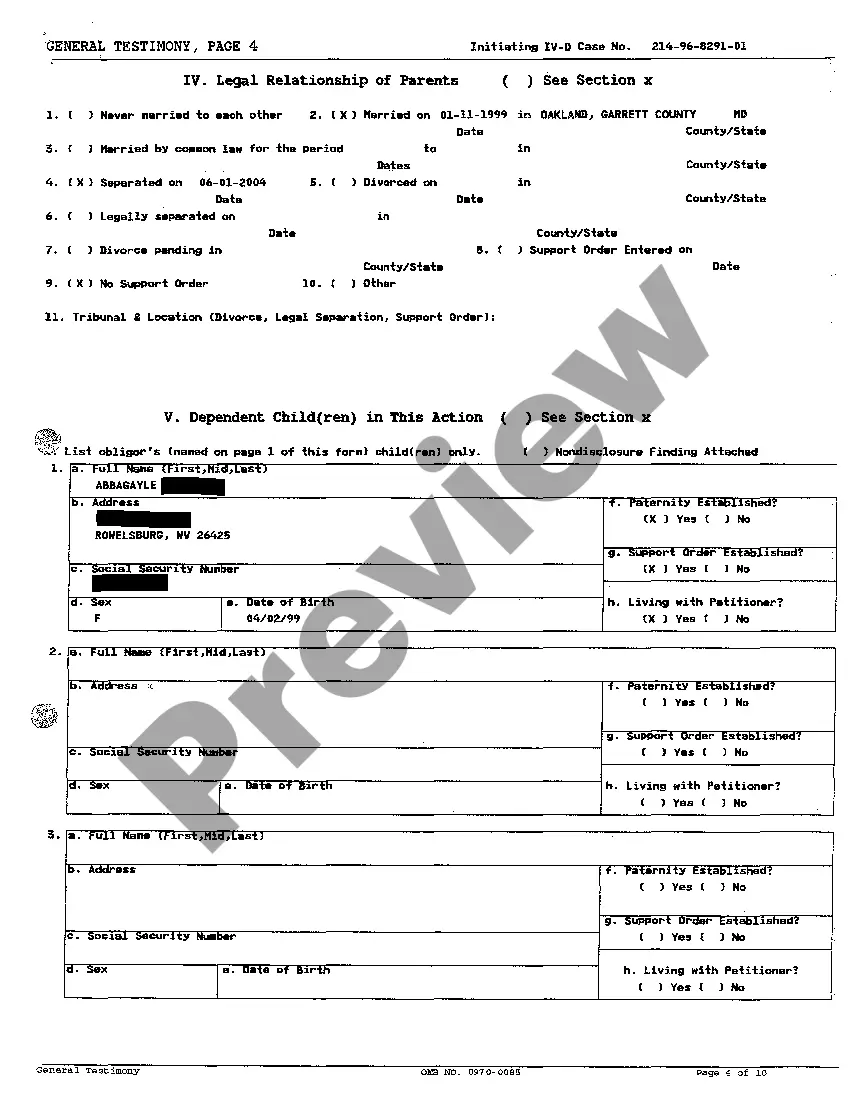 Get A03 General Testimony Preview A03 General Testimony