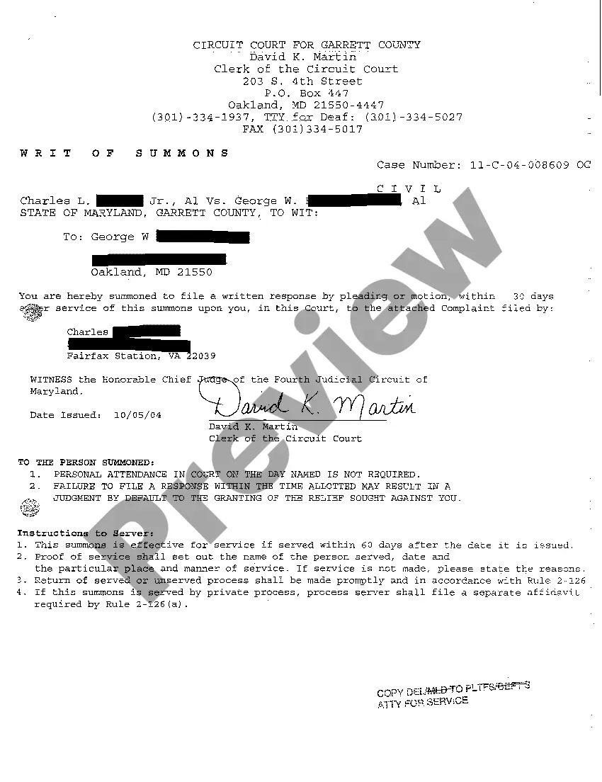 Preview A01 Complaint for Quieting Title and Trespass to Property Hampering Plaintiff's Tree Farm Business