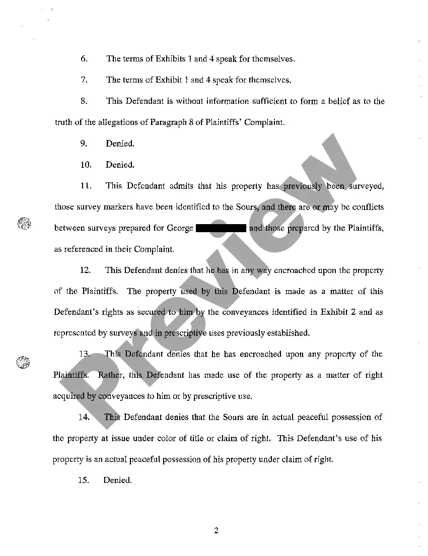 Preview A06 Answer to Complaint