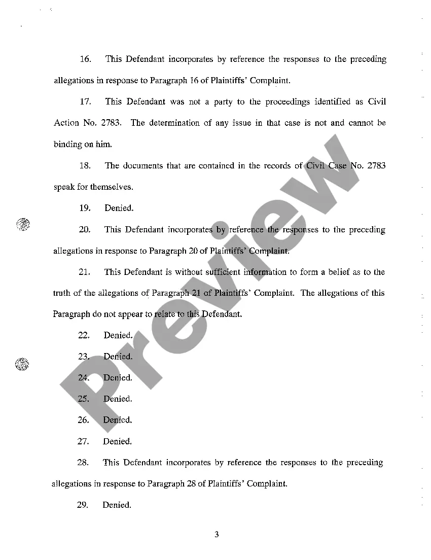 Preview A06 Answer to Complaint