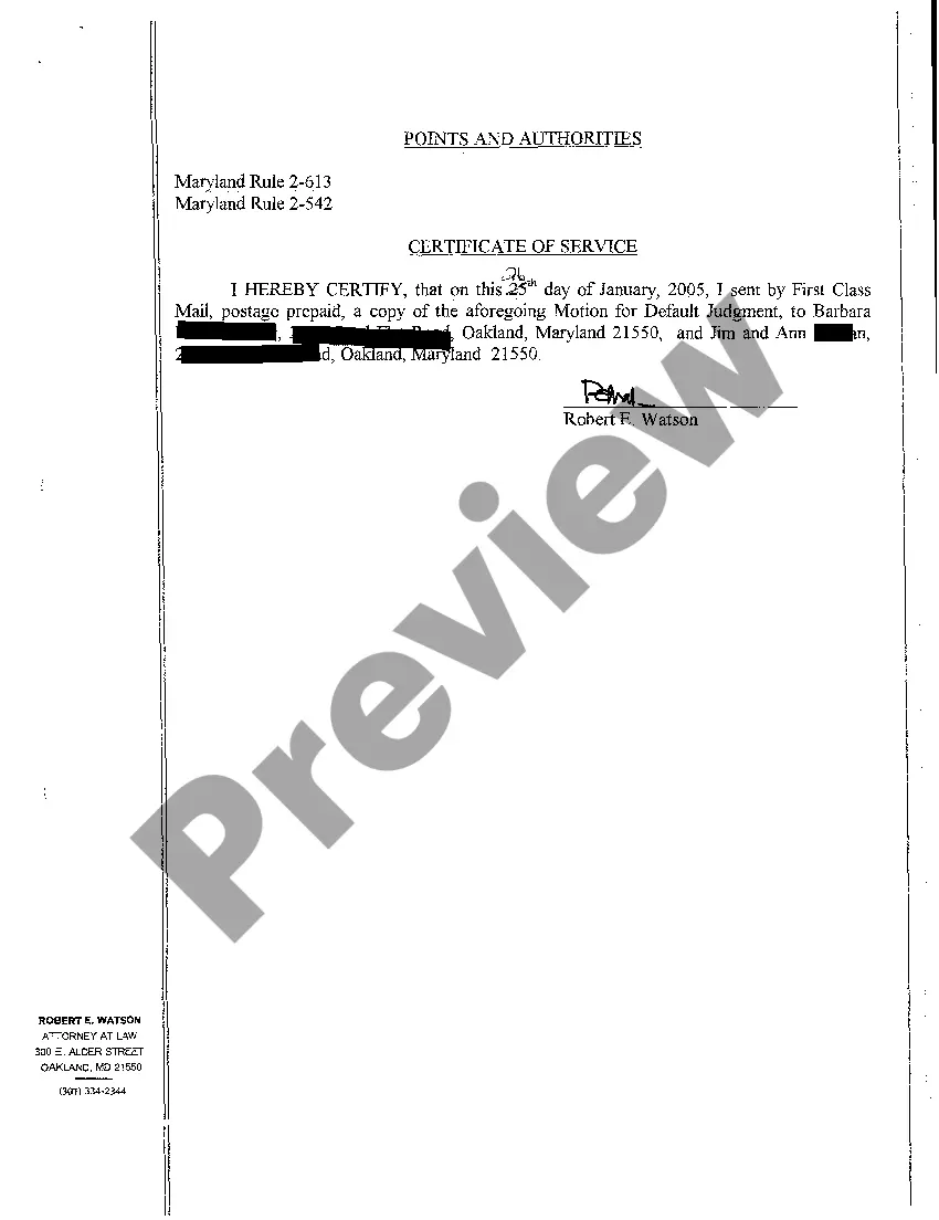 Preview A07 Request for Order of Default