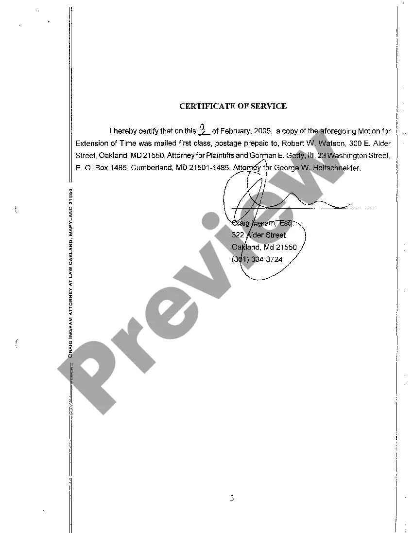 Get A09 Motion for Extension of Time to Answer Complaint Preview A09 Motion for Extension of Time to Answer Complaint