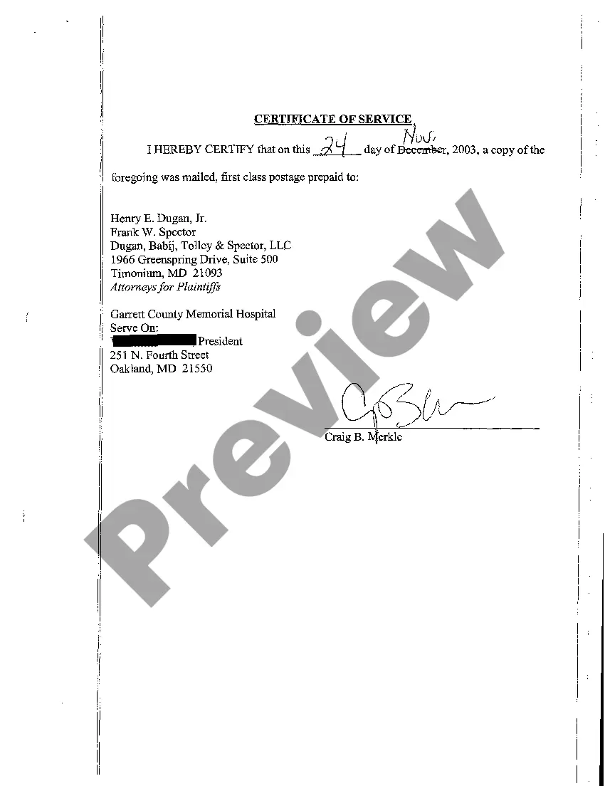 Preview A07 Answer to Complaint