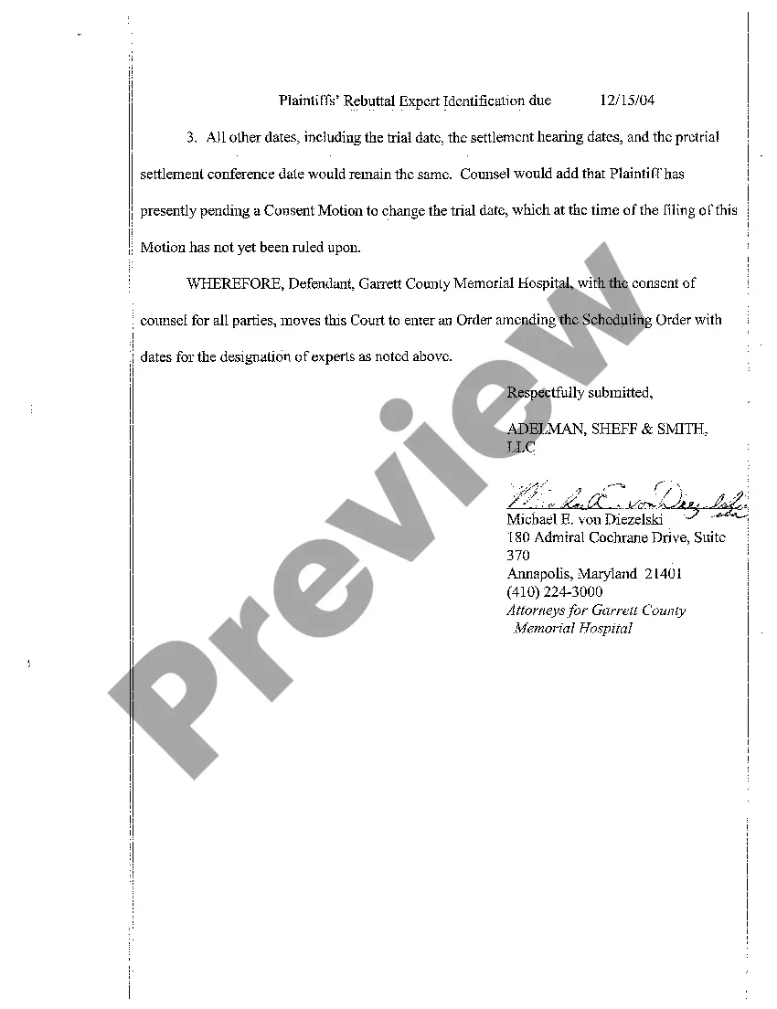Preview A09 Consent Motion to Amend the Scheduling Order