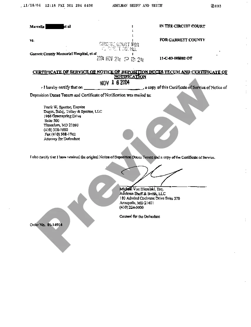 Get A15 Hospital's Preliminary Designation of Experts Preview A15 Hospital's Preliminary Designation of Experts