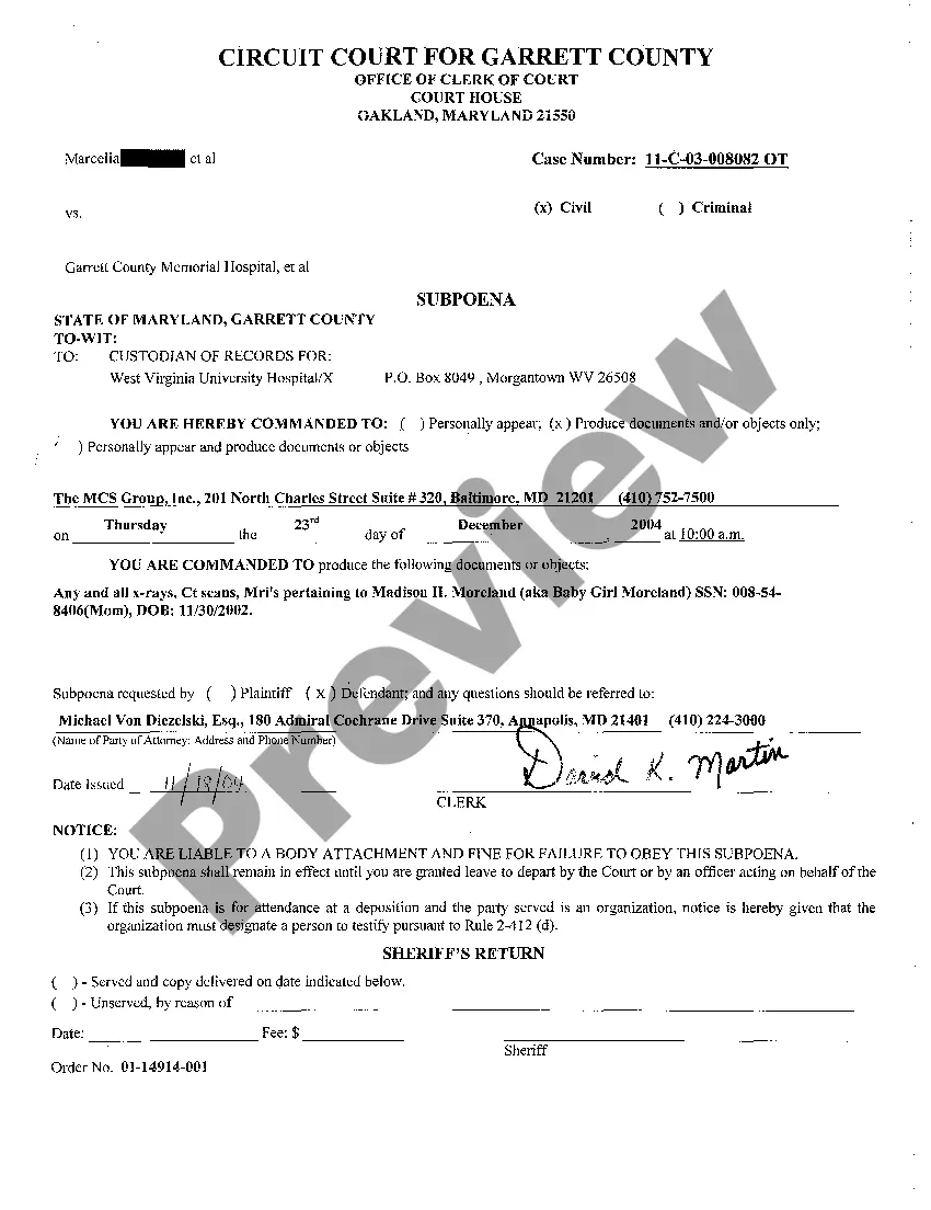 Get A15 Hospital's Preliminary Designation of Experts Preview A15 Hospital's Preliminary Designation of Experts