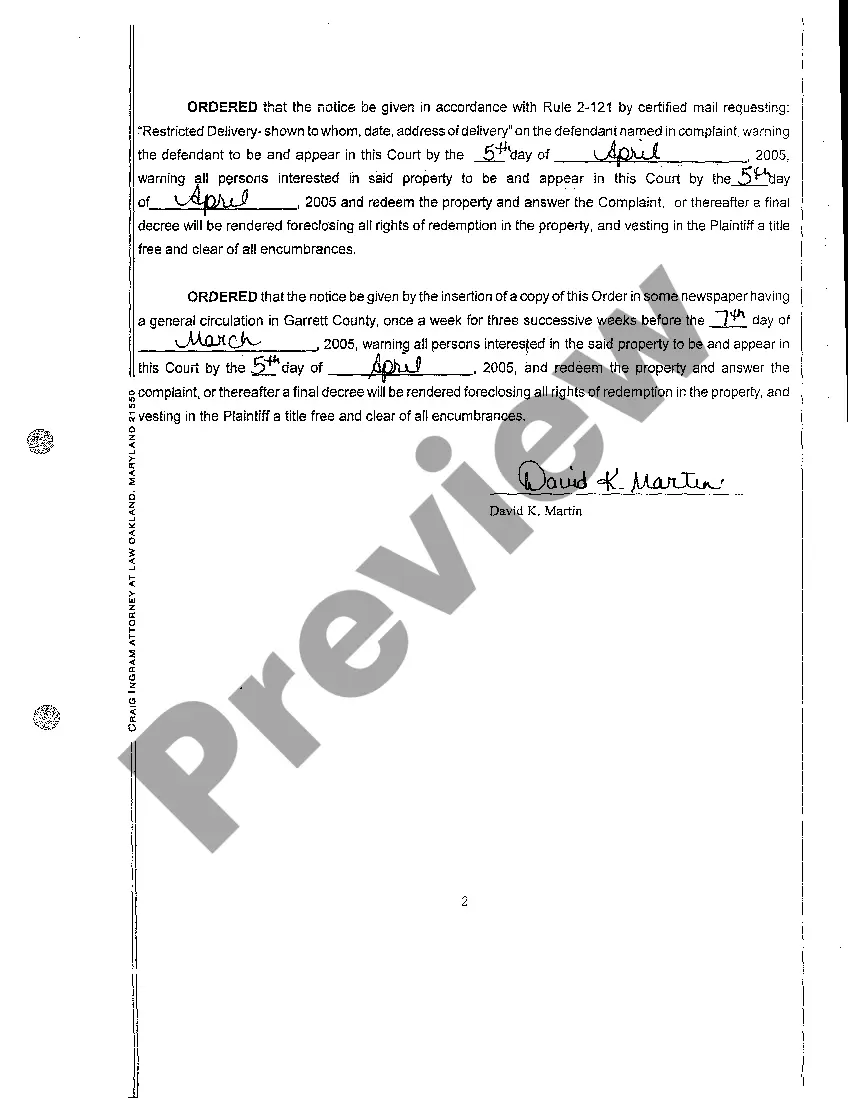 Get A02 Notice and Order of Publication Preview A02 Notice and Order of Publication