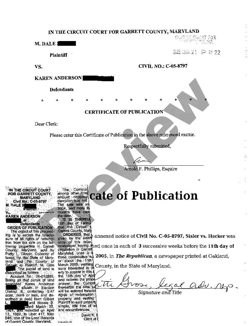 Preview A06 Order of Publication