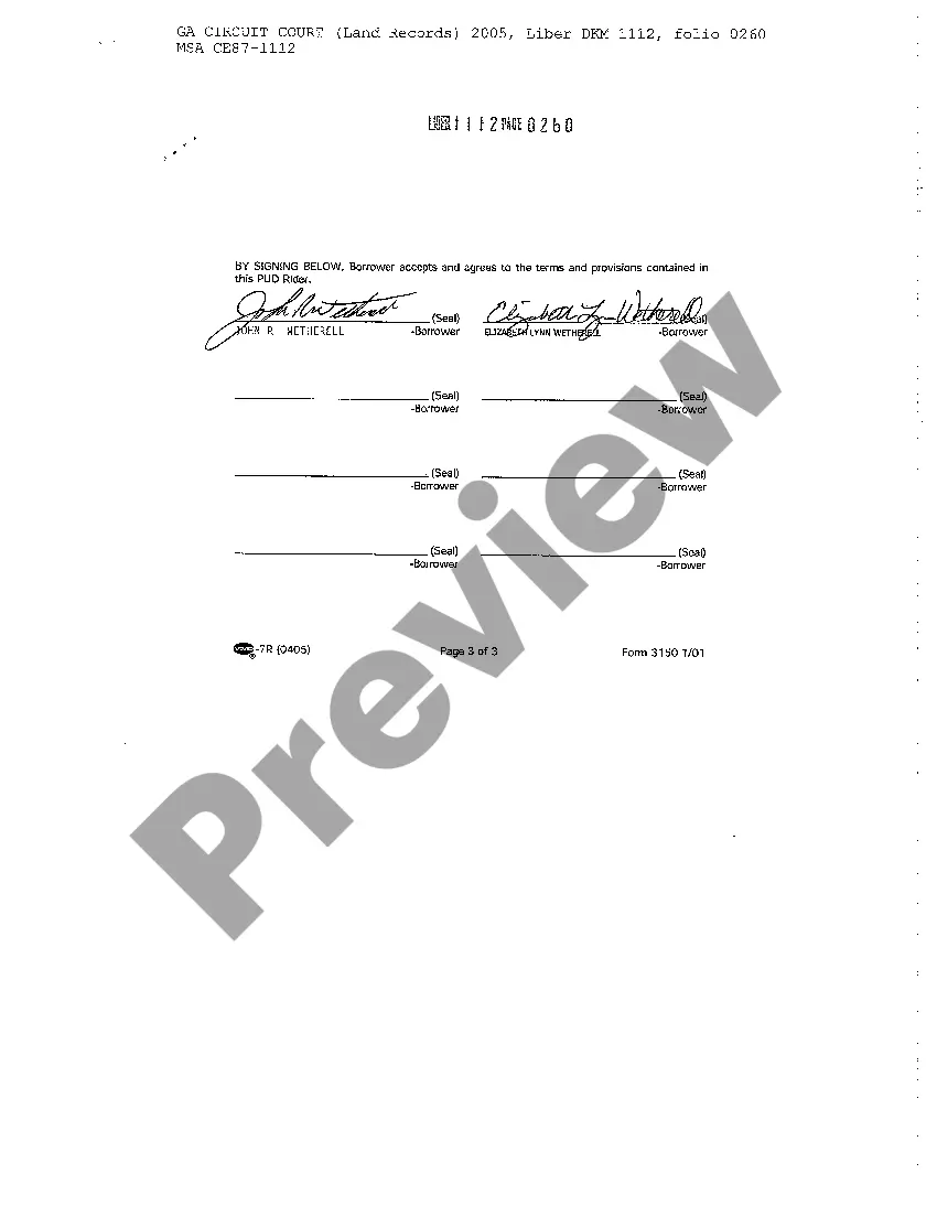 Preview Loan Modification Agreement Providing for Fixed Interest Rate