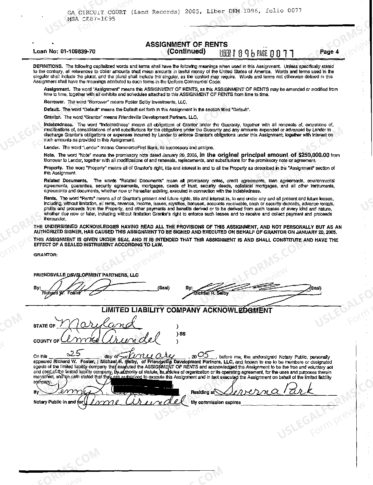 Land Records Maryland Assignment Of Rents Form US Legal Forms