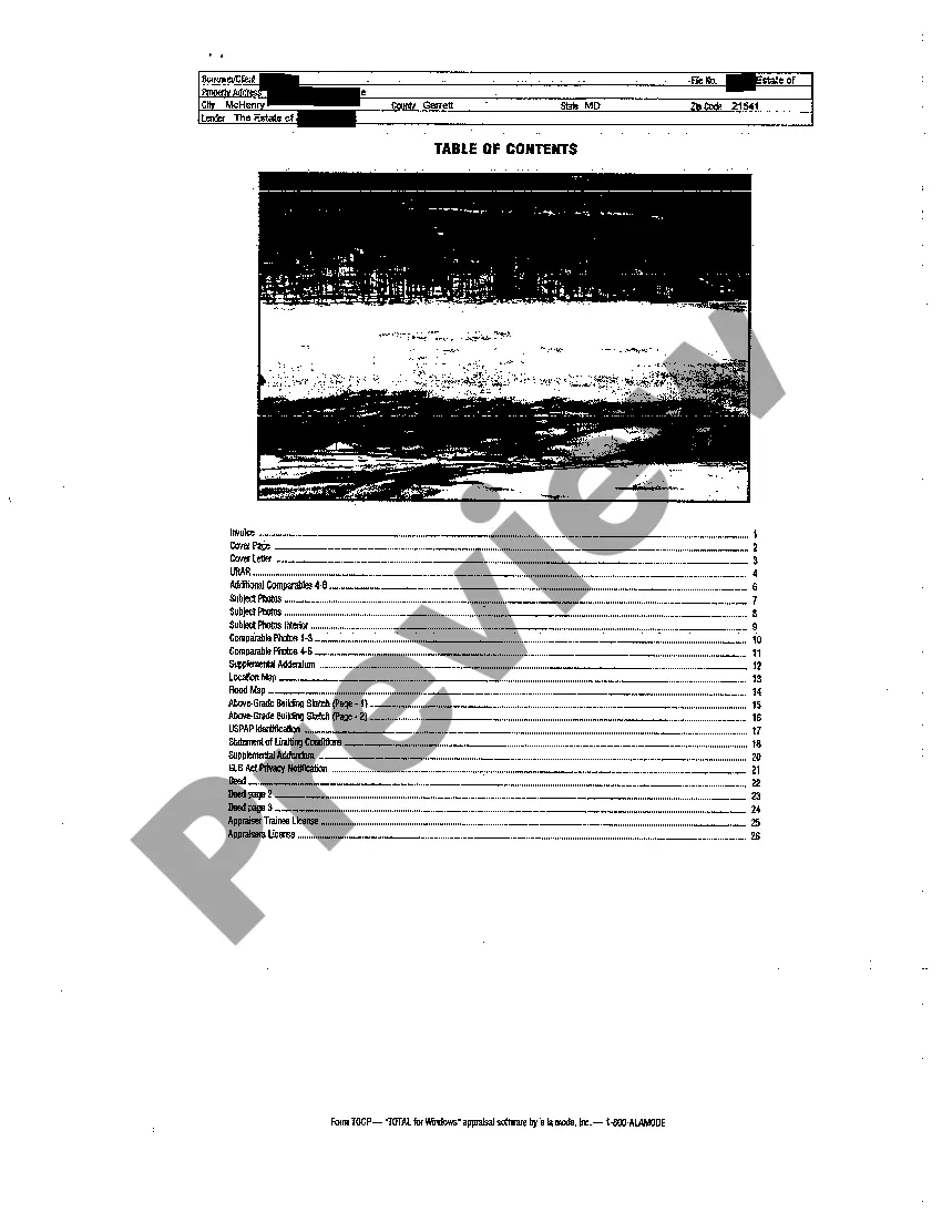 Get A08 Appraisal of Decedent's Real Property Preview A08 Appraisal of Decedent's Real Property