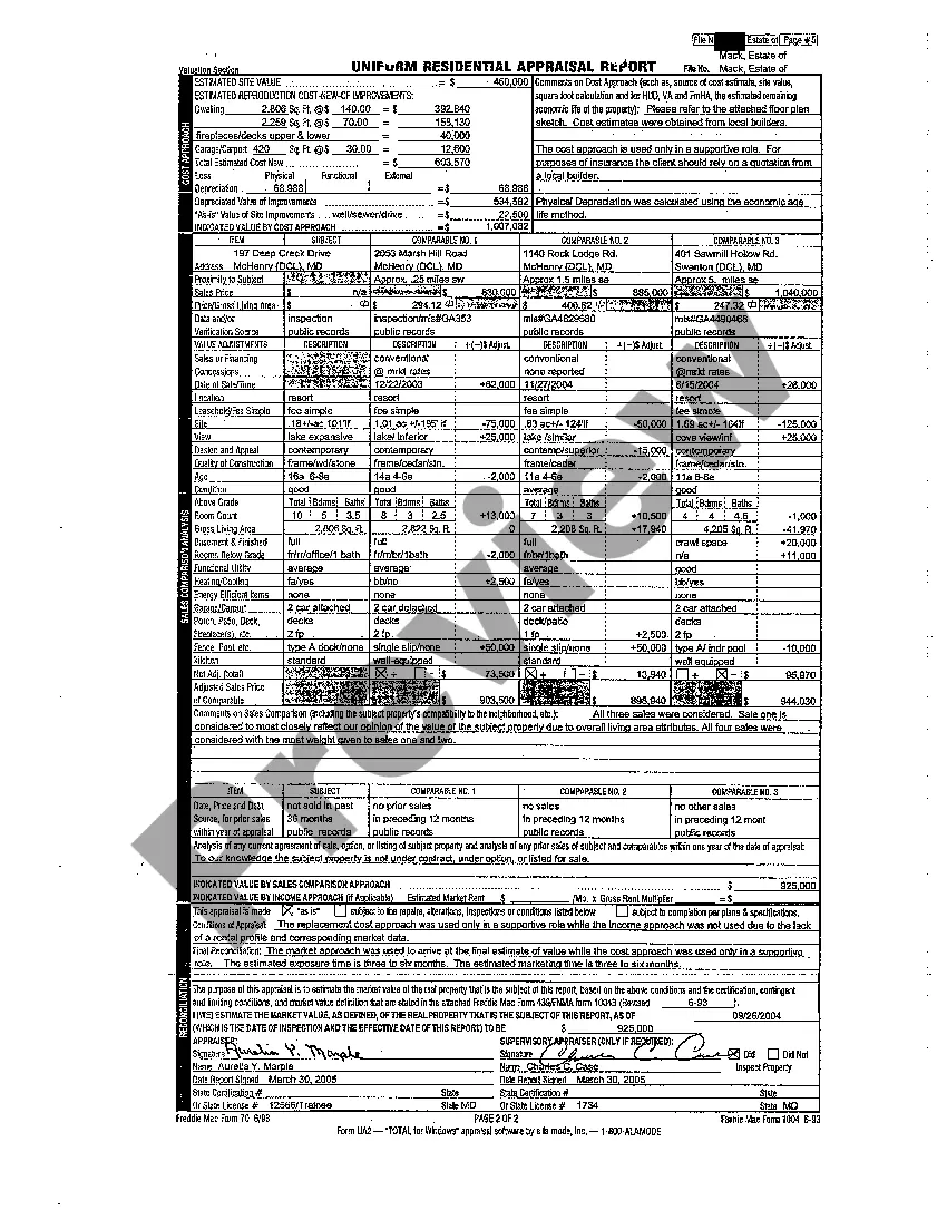 Get A08 Appraisal of Decedent's Real Property Preview A08 Appraisal of Decedent's Real Property