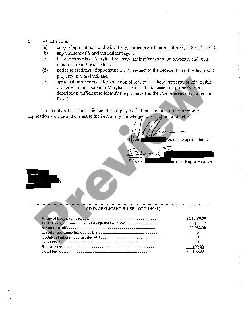 Preview A02 Application by Foreign Personal Representative to Set Inheritance Tax