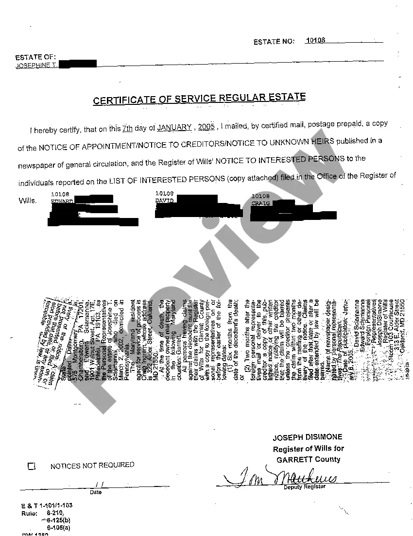 Preview A05 Notice of Interested Persons